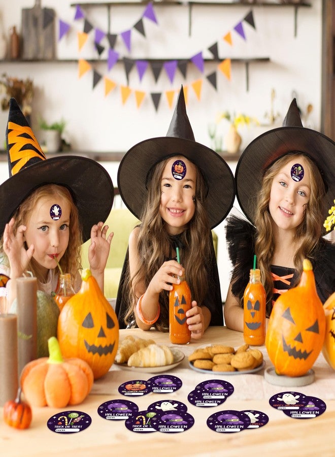 TIRYWT Funny Halloween Candy Skull Tags Stickers for Bags & Decor, Cute Halloween Label Stickers, Happy Halloween Holiday Stickers for Parties - A02 - Image 4